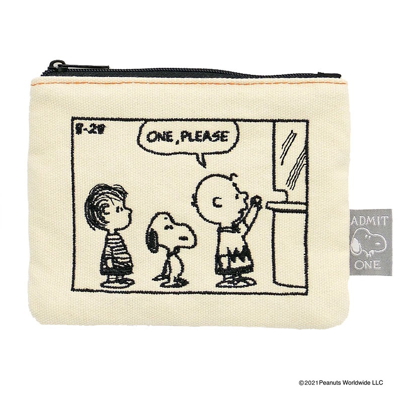 Peanuts スヌーピー 刺繍コミック チケット ティッシュポーチ 21年6月発売 ナカジマコーポレーションオンラインショップ
